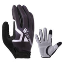 WEST BIKING YP0211216 Riding Gloves Bike Shock Absorption Touch Screen Full Finger Glove, Size: M(Black)