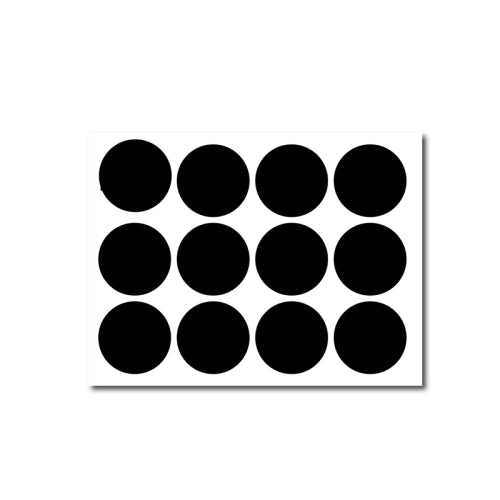 50 Sets Waterproof Removable Storage Bottle Sticker PVC Easy-To-Erasable Blackboard Sticker 12PCS/Set 170x130mm