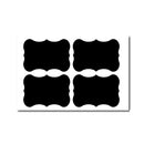 50 Sets Waterproof Removable Storage Bottle Sticker PVC Easy-To-Erasable Blackboard Sticker 4PCS/Set 120x80mm