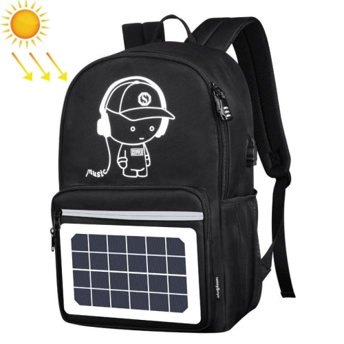 Outdoor Mountaineering Solar USB Charging Smart Backpack