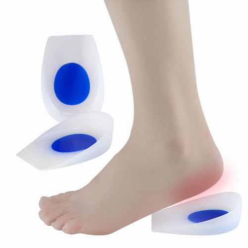 Silicone Heel Insole Is Comfortable Soft And Shock-Absorbing To Protect The Heel Insole, Size: S(Blue White )