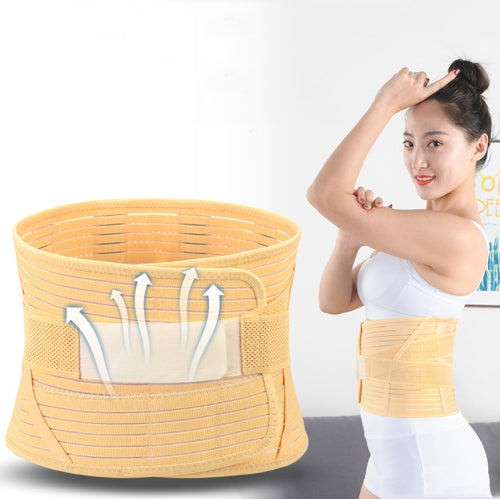 2 PCS Breathable Waist Belt Steel Plate Support Waist Fixed Lumbar Support Sports Waist Belt, Specification: XXL