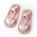 3 Pairs Baby Socks Cartoon Doll Anti-Slip Anti-Out Cotton Baby Floor Socks, Toyan Socks: M 1-3 Years Old(Pink Cotton Flower)