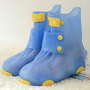 Children Rain Boot Cover Waterproof Non-Slip Rain Boot Cover Thickened Silicone Rain Boots, Size: 26-27(Sky Blue)