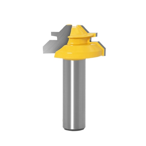 Woodworking Engraving Machine Milling Cutter 45 Degree Jointing Knife, Model: 1/2x1-3/8mm