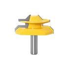 Woodworking Engraving Machine Milling Cutter 45 Degree Jointing Knife, Model: 1/2x2-3/4mm