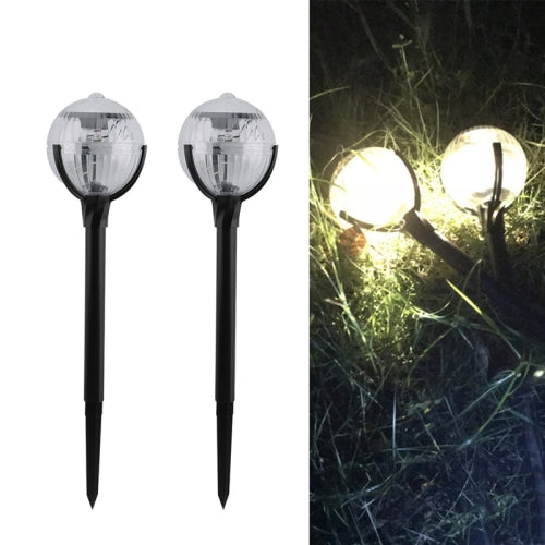 2 PCS Light Control Solar Lawn Lamp Outdoor Garden Lights(Warm Light)