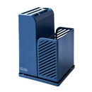 Knife Holder Chopsticks Cage Combination Set Multi-Function Drain Cutlery Storage Box(Blue)