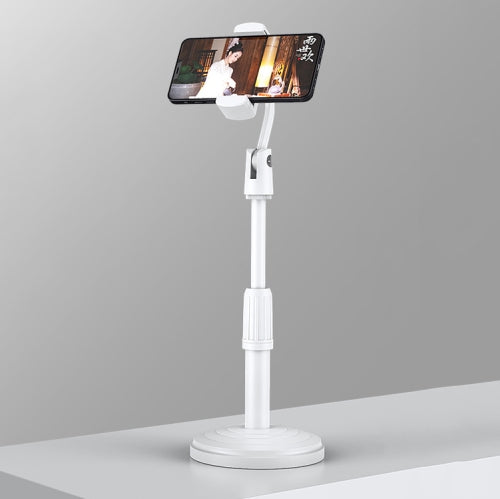 4 PCS Desktop Stand Mobile Phone Tablet Live Broadcast Stand Telescopic Disc Stand, Colour: White