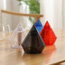 4 PCS Diamond Type Automatic Toothpick Box Household Convenient Simple Toothpick Holder,Random Color Delivery
