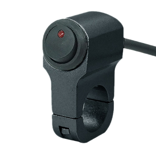 Motorcycle Aluminum Alloy Modified Handle Switch With Indicator Spotlights Fog Lights Headlights Power-Off Switch(Black)