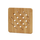 3 PCS Home Dining Table Pot Cushion Cup Pad Thick Bamboo Insulation Pad Large Square 19.5cm