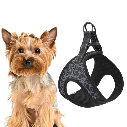 Dog Leash Vest Type Pet Chest Harness Special Leash For Small Dogs, Specifications (length * width): S(Black)