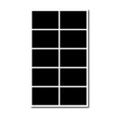 50 Sets Erasable Waterproof Removable Bottle Can PVC Blackboard Sticker 10PCS/Set 130x220mm