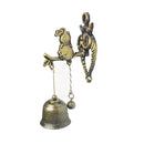 Retro Vintage Style Animal Doorbell Metal Iron Bell Wind Chimes Hanging Ornament(Gourd )