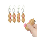 7 PCS Decompression And Vent Toys Decompression Peanut With Keychain Toys(Peanut)