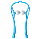 3 PCS Manual Cervical Massager Home Multi-Function Shoulder And Neck Massage Roller, Shape: Ordinary Blue