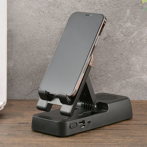 Multifunctional Desktop Stand For Mobile Phone And Tablet With Bluetooth Speaker(Black)