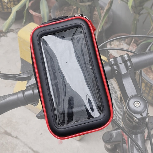 OKD Motorcycle Bicycle Touch Screen Waterproof Mobile Phone Bag Bracket S(Upgrade+U-shaped Base)