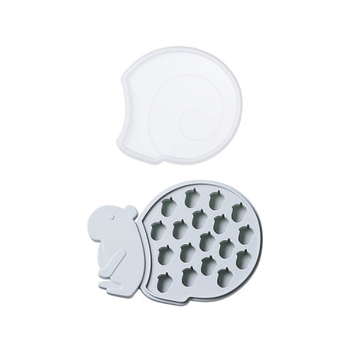 2 PCS Household Animal Silicone Ice Tray With Lid Ice Box Mold, Specification: Squirrel(Blue)