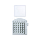 2 PCS Cartoon Silicone Ice Box With Lid Complementary Food Puree Cheese Chocolate Jelly Mold, Specification: Shop (Blue)