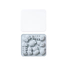 2 PCS Cartoon Silicone Ice Box With Lid Complementary Food Cheese Jelly Chocolate Mould(Blue)