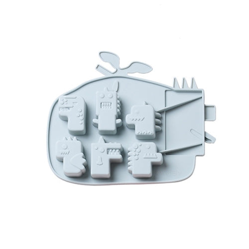 2 PCS Dinosaur Silicone Ice Cube Mold Cake Food Supplement Chocolate Mold(Blue)