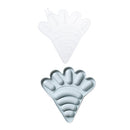 2 PCS Carrot Shape Silicone Sausage Baking Tool Cake Popsicle Mold(Blue)