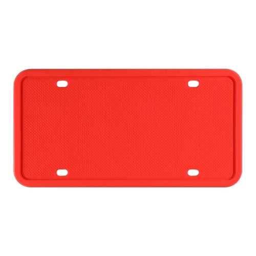 2 Sets Waterproof Rustproof Non-damaging Car Paint Silicone License Plate Frame, Specification: US Red