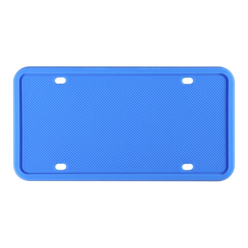 2 Sets Waterproof Rustproof Non-damaging Car Paint Silicone License Plate Frame, Specification: US Blue