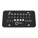 2 Sets Waterproof Rustproof Non-damaging Car Paint Silicone License Plate Frame, Specification: Black