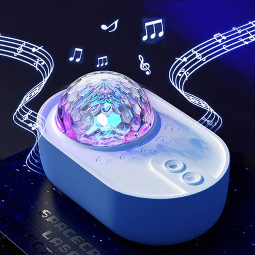LED Laser Star Project Light Bluetooth Music Remote Control Ocean Water Pattern Night Light(Blue)