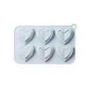 2 PCS Three-Dimensional Love Silicone Cake Baking Mold DIY Popsicle Mold(Blue)