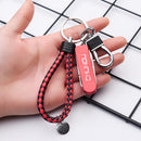 CHUNOU Multifunctional Stainless Steel Folding Nail Clipper Metal Keychain, Colour: Black Red Button+Pendant