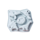 2 PCS Dinosaur Ice Tray Mold Baking Cake Pudding Chocolate Mold(Blue)