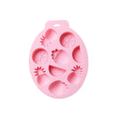 2 PCS Summer Fruit Style Cake Chocolate Baking Mold Silicone DIY Ice Cube Mold(Pink)