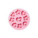 2 PCS 9 Even Silicone Love Donut Molds With Baby Food Box Ice Tray Molds(Pink)