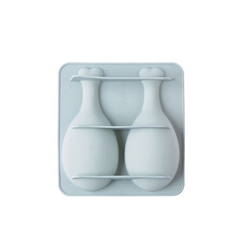 3 PCS Chicken Drumstick Silicone Ice Tray Mold Chocolate Baking Mold Complementary Food Making Baking Pan(Blue)