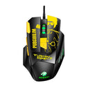 Kepos M416 8 Keys 4800 DPI Computer Free Drive Wired Gaming Mouse, Cable Length: 1.6m(Yellow )
