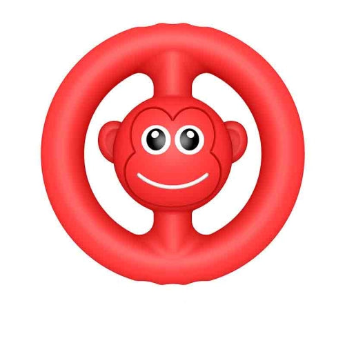 2 PCS Decompression Gripper Men And Women Exercise Fingers To Vent Silicone Educational Toys Vocal Decompression Screaming Monkey(Red)