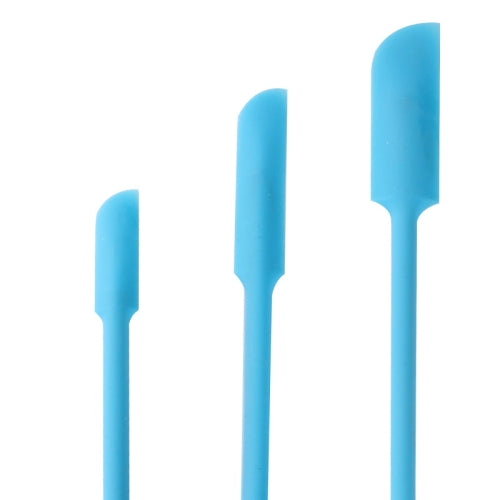 3 in 1 Silicone Beauty Spatula Sauce Applicator Cream Spatula Set(Blue)