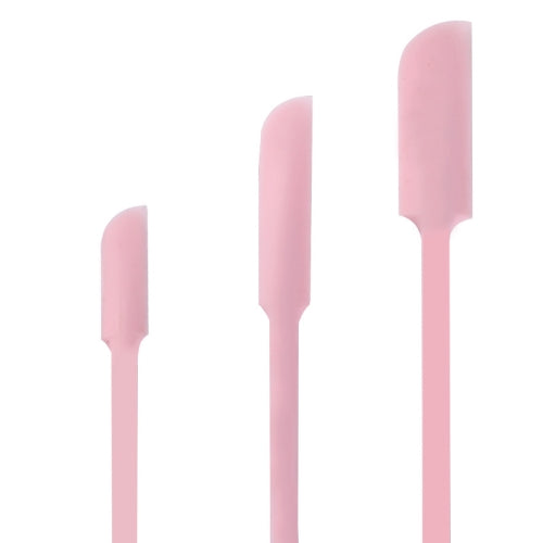 3 in 1 Silicone Beauty Spatula Sauce Applicator Cream Spatula Set(Pink)