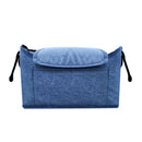 Stroller Storage Hanging Bag Multifunctional Large Capacity Stroller Bag(Linen Blue )