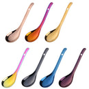 304 Stainless Steel Rice Spoon Household Thickened Large Soup Spoon,Random Color Delivery