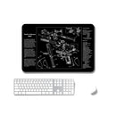 2 PCS Heat Transfer Non-Slip Single-Sided Office Gaming Mouse Pad 2mm(SPS-SmithWessomM&P)