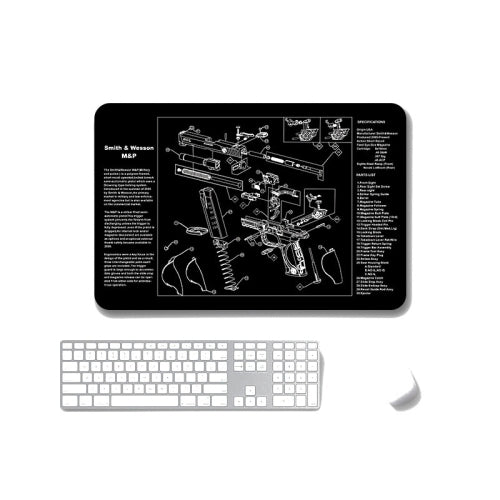 2 PCS Heat Transfer Non-Slip Single-Sided Office Gaming Mouse Pad 4mm(SPS-SmithWessomM&P)