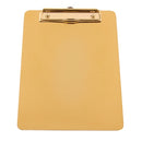 YT-XZB A4 Gold Stainless Steel Writing Board Multi-Function Metal File Splint, Specification: Small