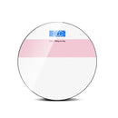 Body Weight Scale USB Home Body Fat Scale Battery Version(White Pink)