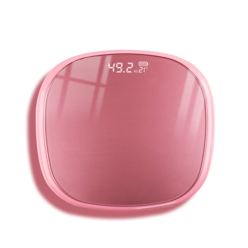 Bluetooth Human Body Scale Smart Weight Loss Electronic Scale With Room Temperature Measurement Function Charging Model(Pink Edging Rose Gold)