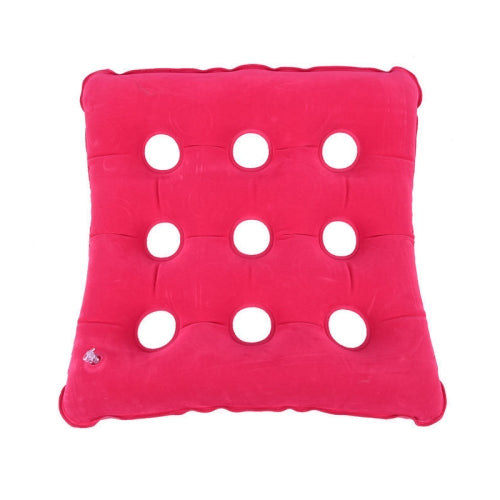 2 PCS Anti-Decubitus Inflatable Cushion For Pregnant Women And Elderly Health Care Cushion,Style: Square Rose Red